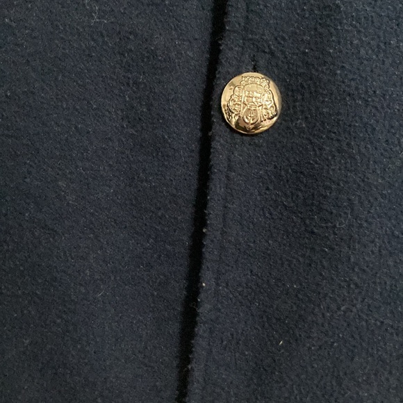 Adorable winter poncho like pea coat with a fuzzy hood size 5T - Picture 4 of 13